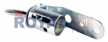 PORTALAMPARA ROYALTEK 2 POLOS CON SOPORTE DOBLADO TIPO BAIM - VENTA EN PAQUETES DE 10 UNIDADES ---